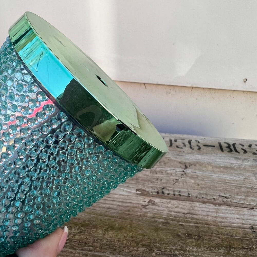 Starbucks 2014 Holiday sea green hobnail dot bumpy tumbler lid - Picture 2 of 5